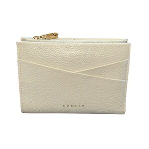 Radley London Alpha Road Small Leather Bifold Wallet in Chalk White
